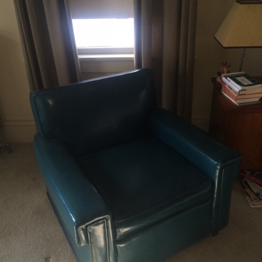 Mid Century Teal Blue Club Chair7